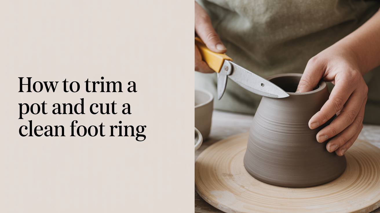 How to Trim a Pot and Cut a Clean Foot Ring