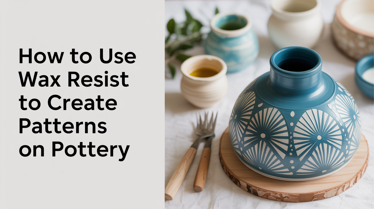 How to Use Wax Resist to Create Patterns on Pottery